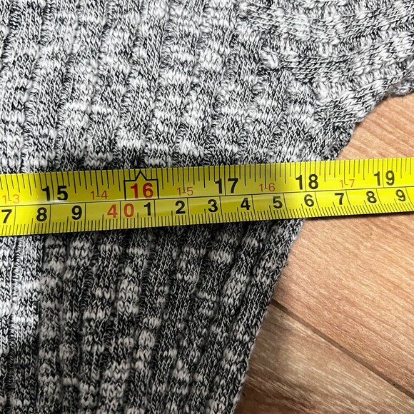 Mod Ref Gray Ribbed Sweater Dress Size S Long Sleeve Casual Heathered Modern - Picture 8 of 8